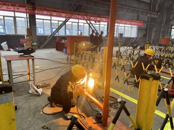 公司舉辦電焊工、電工技術(shù)比武